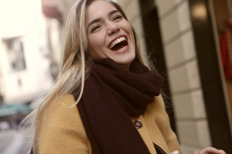 Laughing Woman charm women with humor