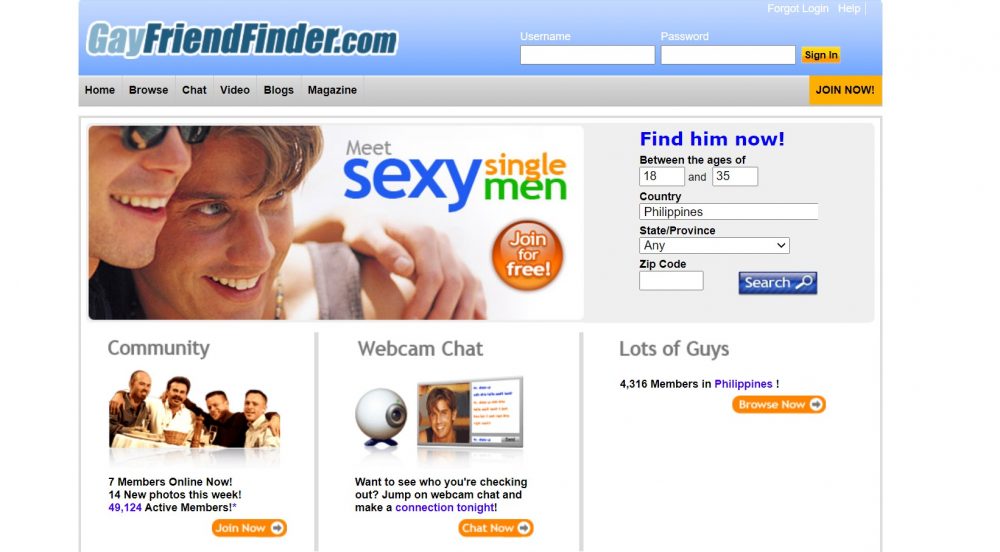 GayFriendFinder online dating