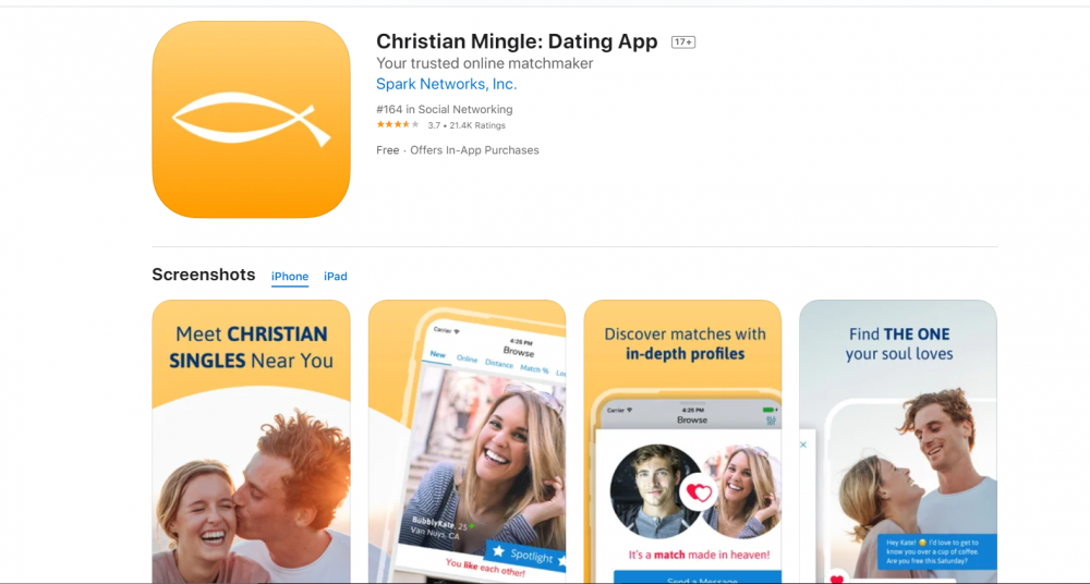 Christian Mingle app google play review