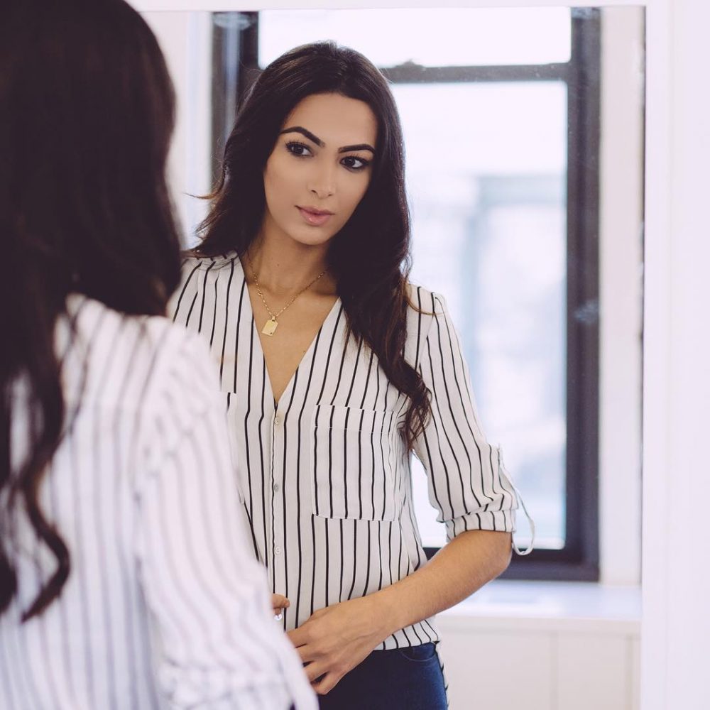 Mirror Pep Talk women excited about dates